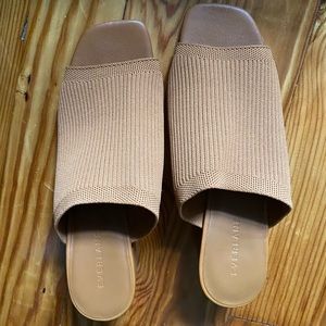 Brand new Everlane brown mules, size 9